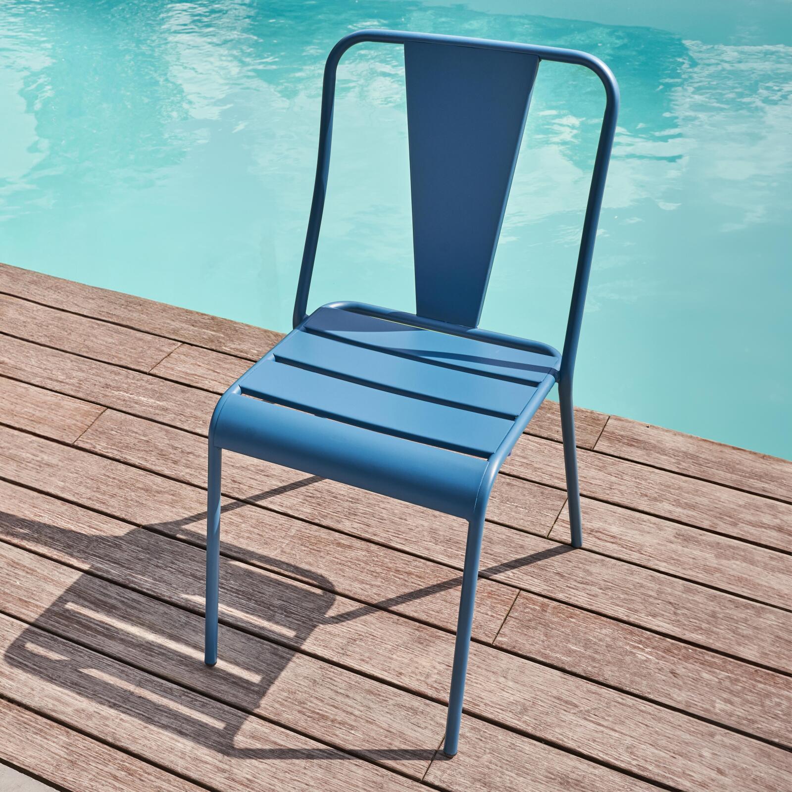 Chaise style bistrot en métal