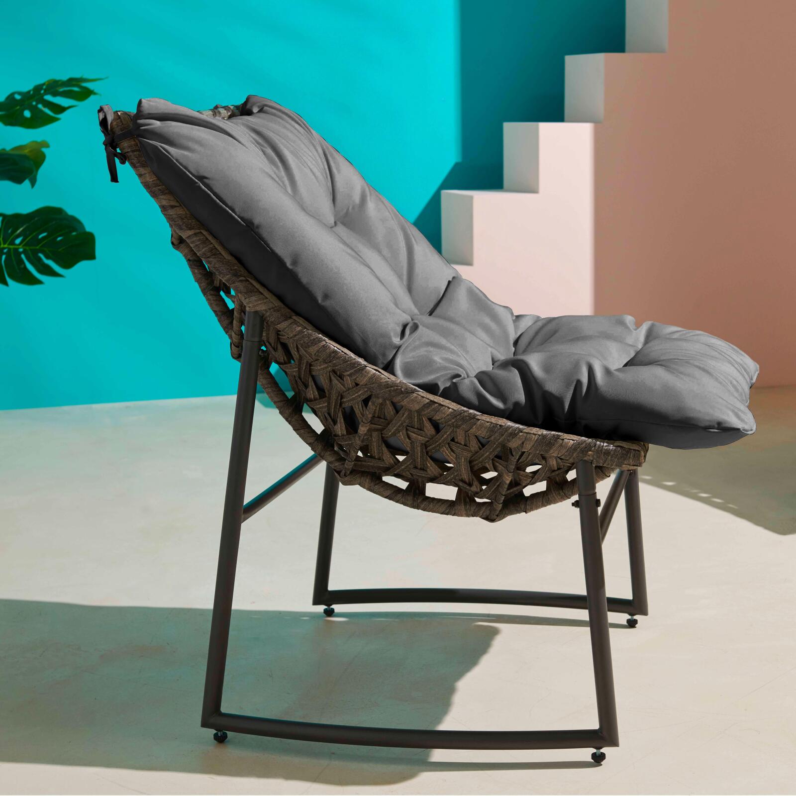 Salon de jardin en métal et résine - 4 places Salon de jardin en métal et résine - 4 places