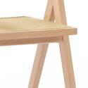 Lot de 2 chaises avec accoudoirs en rotin naturel et bois massif FSC®