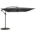 Parasol déporté professionnel 160g/m² (3 x 3m) et 4 dalles lestées