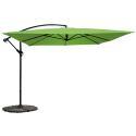 Parasol déporté professionnel 160g/m² (3 x 3m) et 4 dalles lestées