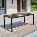 Table de terrasse rectangulaire en aluminium