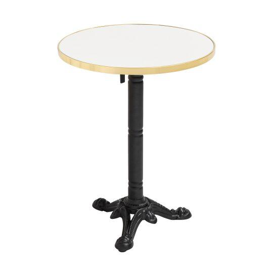 Table de restaurant carrée en chêne et métal 2 personnes 70x70 cm | Mobeventpro