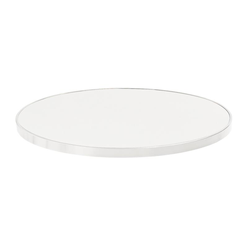 Table à manger ronde inclinable Ø 60 cm en contreplaqué avec revêtement stratifié et bords en aluminium (5/7)