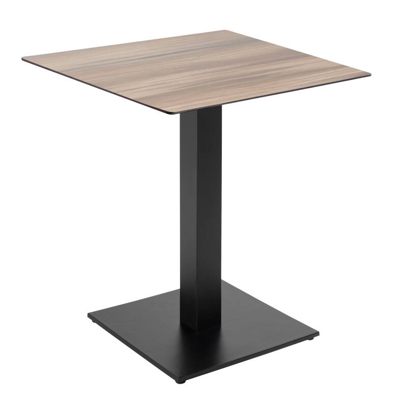 Table à manger 70 x 70 cm en HPL avec revêtement mélaminé