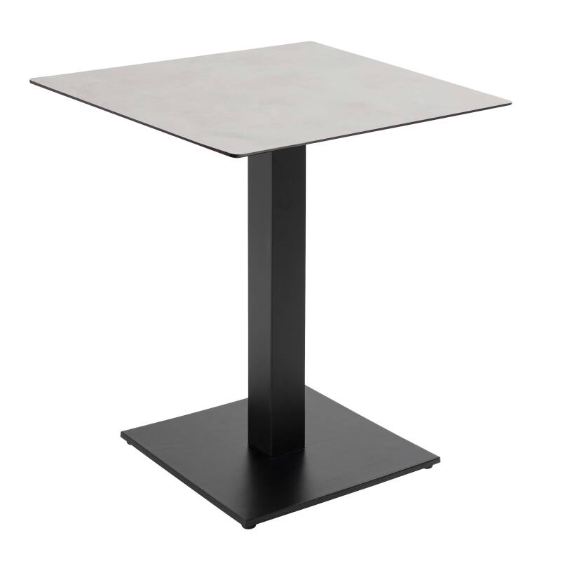 Table à manger 70 x 70 cm en HPL avec revêtement mélaminé