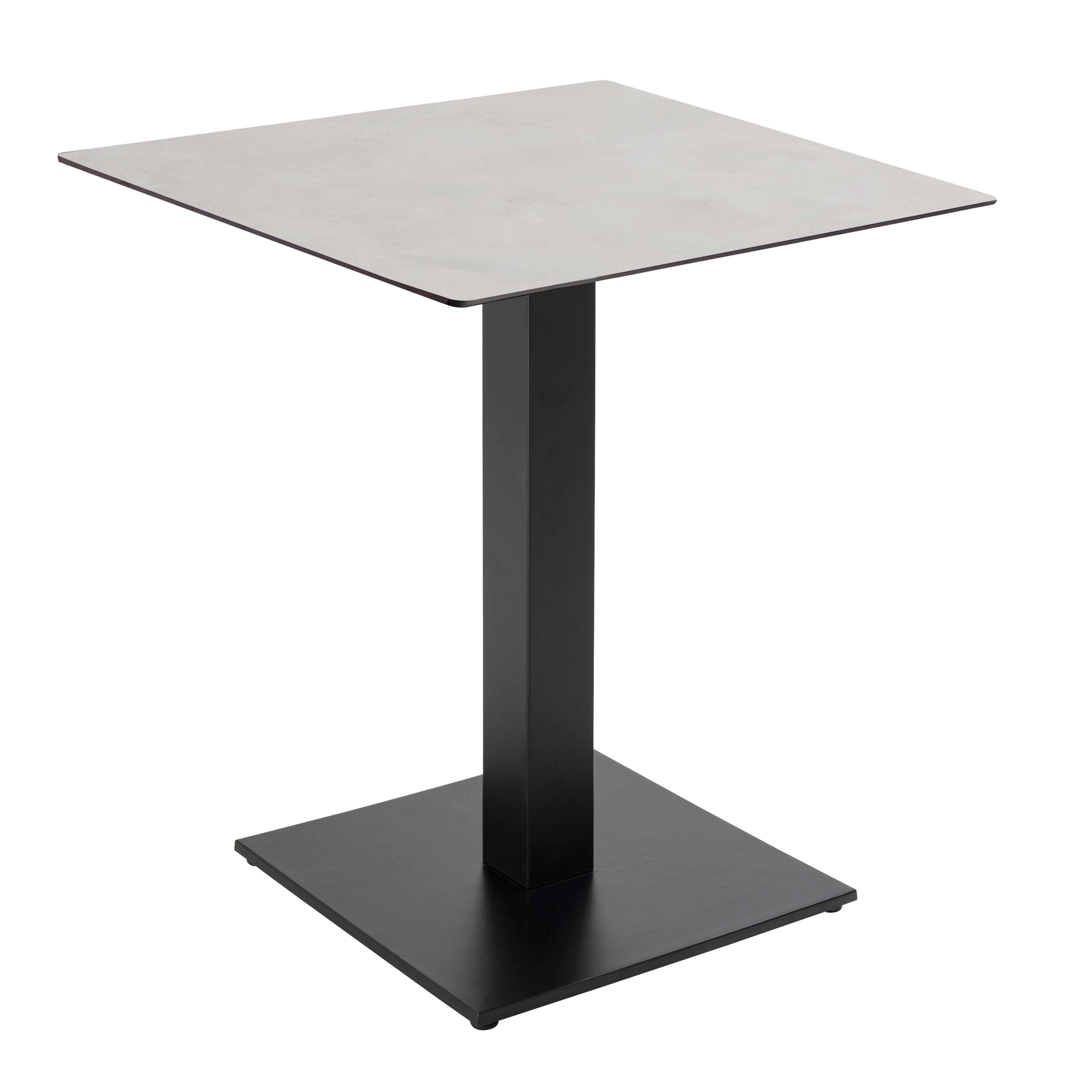 Table de restaurant 70 x 70 cm en HPL avec revêtement mélaminé