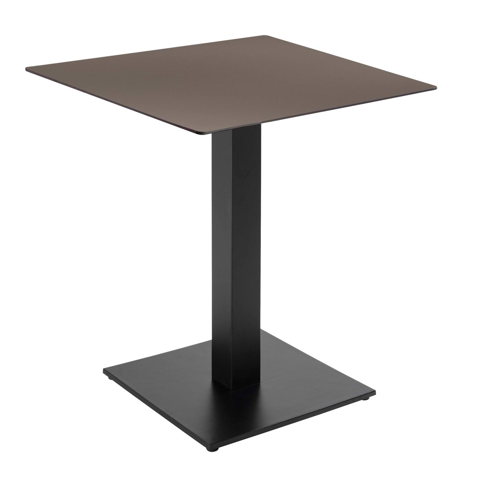 Table à manger 70 x 70 cm en HPL avec revêtement mélaminé