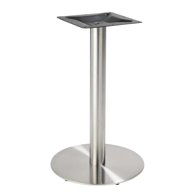 Table à manger 60 x 60 cm en contreplaqué avec revêtement stratifié et bords en aluminium