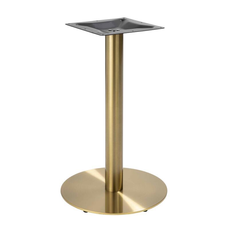Table à manger 60 x 60 cm en contreplaqué avec revêtement stratifié et bords en aluminium