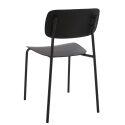 Lot de 2 chaises en acier et plastique