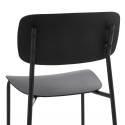Lot de 2 chaises en acier et plastique
