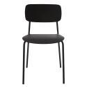 Lot de 2 chaises en acier et plastique