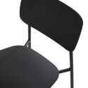 Lot de 2 chaises en acier et plastique