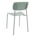 Lot de 2 chaises en acier et plastique