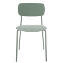 Lot de 2 chaises en acier et plastique