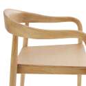 Lot de 2 chaises en bois d'orme naturel avec accoudoirs