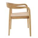 Lot de 2 chaises en bois d'orme naturel avec accoudoirs