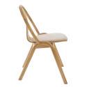 Lot de 2 chaises en bois d'orme et assise en tissu