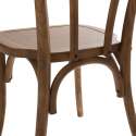Lot de 2 chaises style bistrot - Bois d'orme foncé