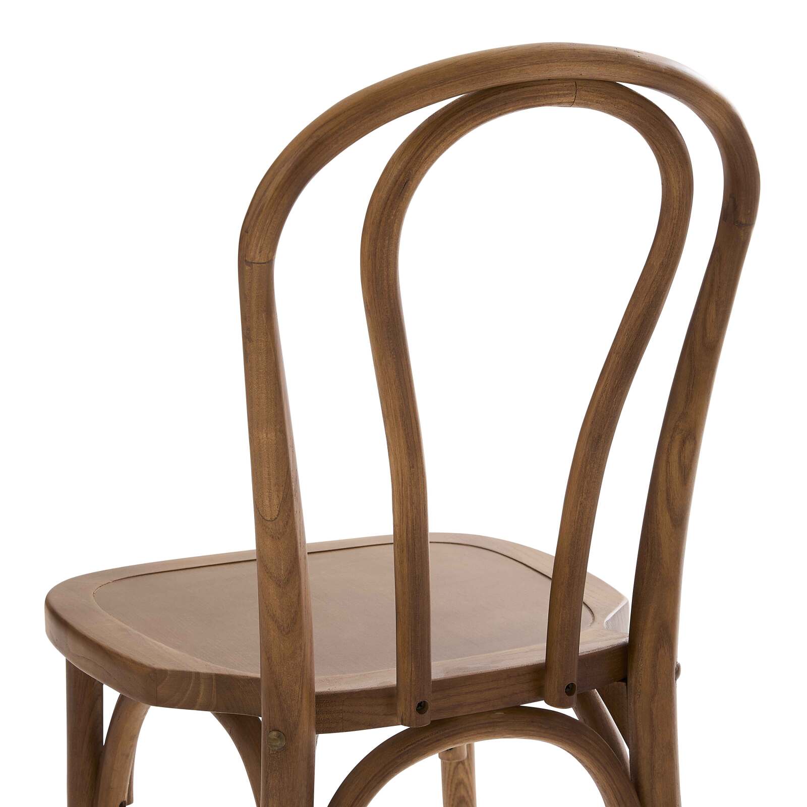 Lot de 2 chaises style bistrot - Bois d'orme foncé Lot de 2 chaises style bistrot - Bois d'orme foncé