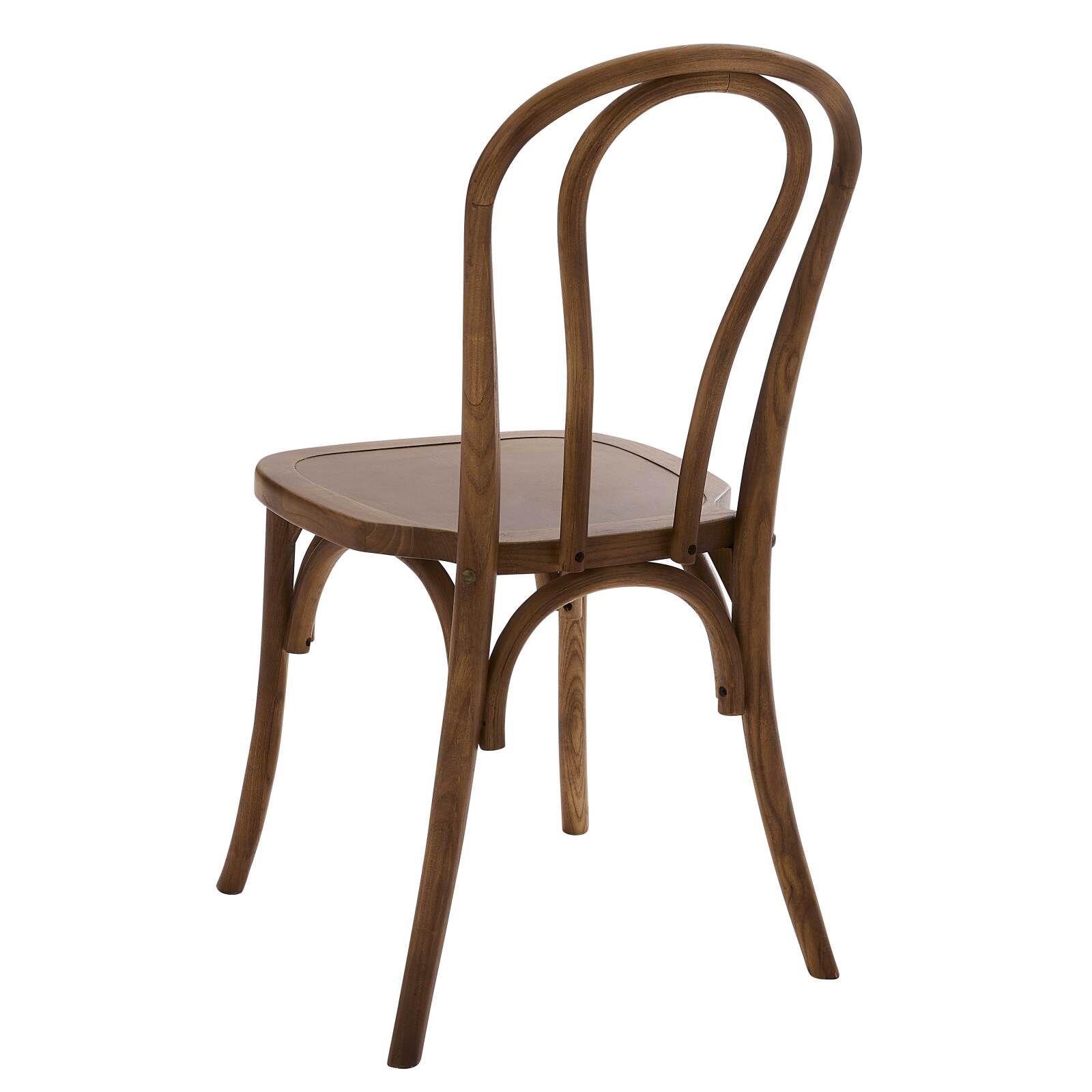 Lot de 2 chaises style bistrot - Bois d'orme foncé Lot de 2 chaises style bistrot - Bois d'orme foncé