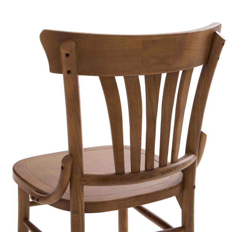 Lot de 2 chaises en bois d'orme foncé