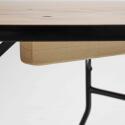Lot de 10 tables pliantes rondes en bois 170cm