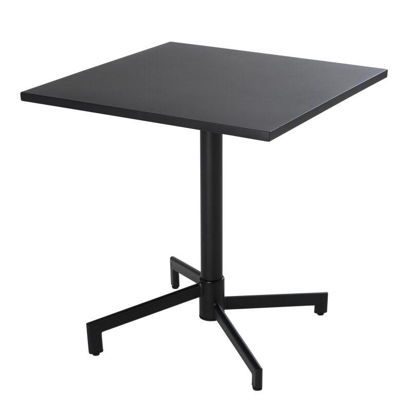 Table 70 x 70 cm inclinable et pieds encastrables en métal
