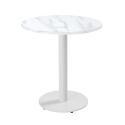 Table à manger ronde Ø 60 cm en aggloméré avec revêtement mélaminé