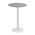 Table haute ronde Ø60 cm en aggloméré avec revêtement mélaminé