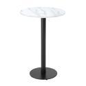Table haute ronde Ø60 cm en aggloméré avec revêtement mélaminé