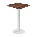 Table haute 60 x 60 cm en aggloméré avec revêtement mélaminé