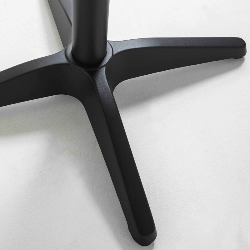 Table de terrasse carrée plateau bois 70x70cm