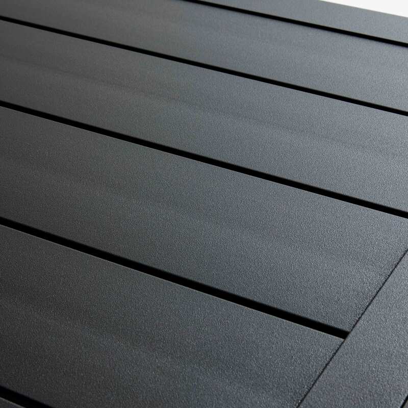 Mange debout carrée en aluminium noir 60x60cm (3/7)