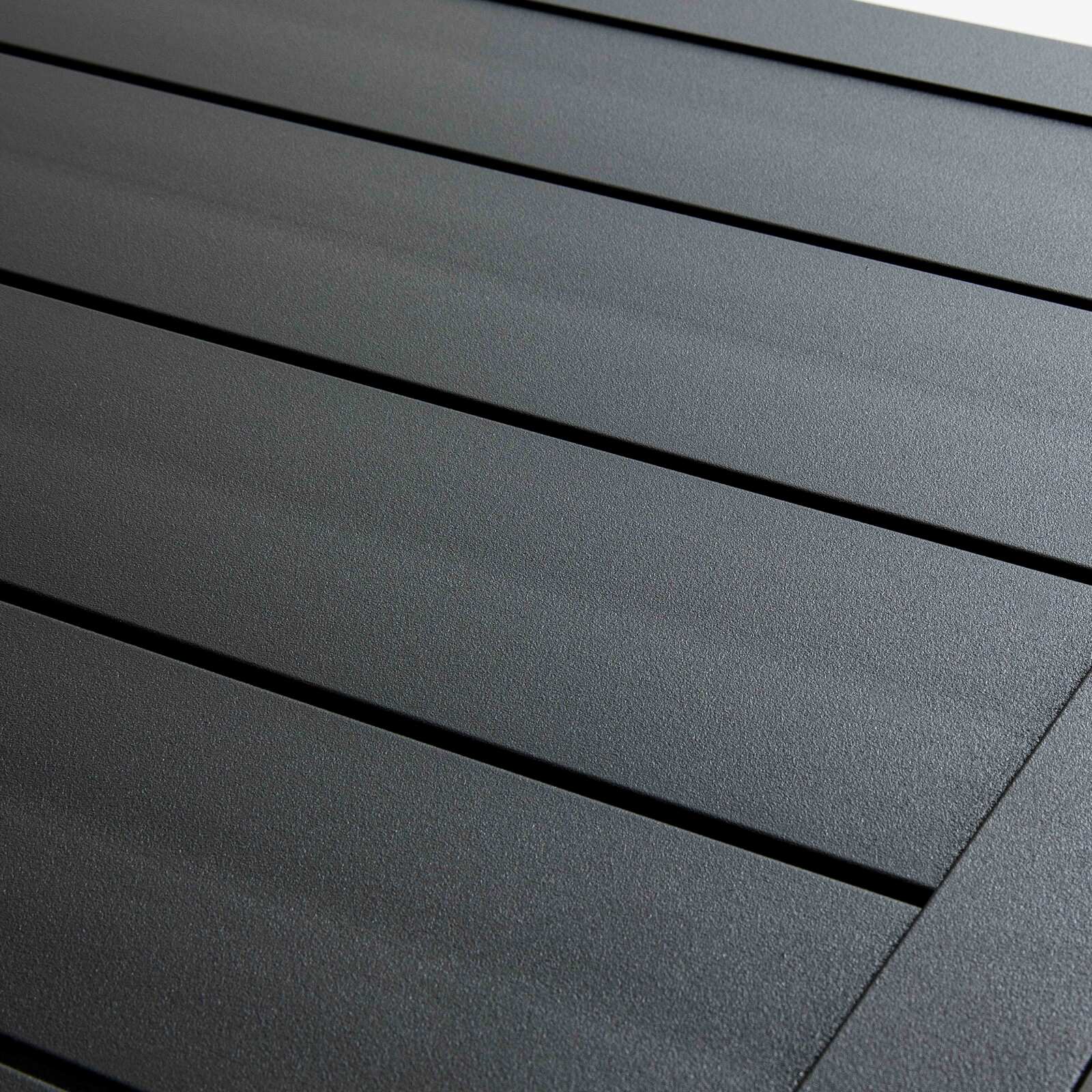 Mange debout carrée 60x60cm et 4 tabourets en aluminium