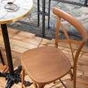 Chaise haute de restaurant en aluminium
