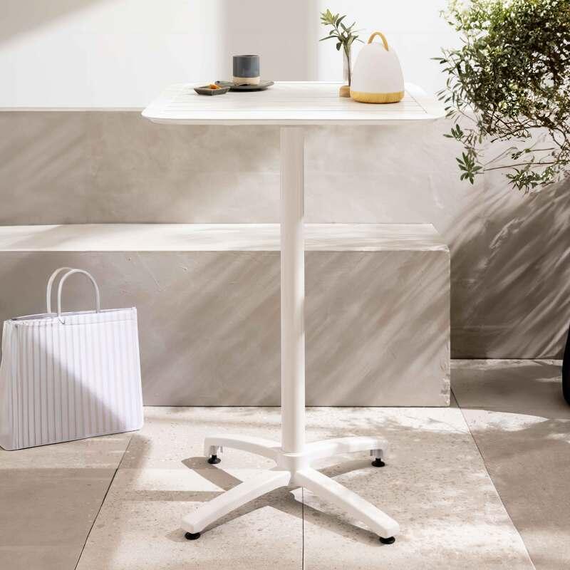Table haute 60x60 cm inclinable en aluminium (6/7)