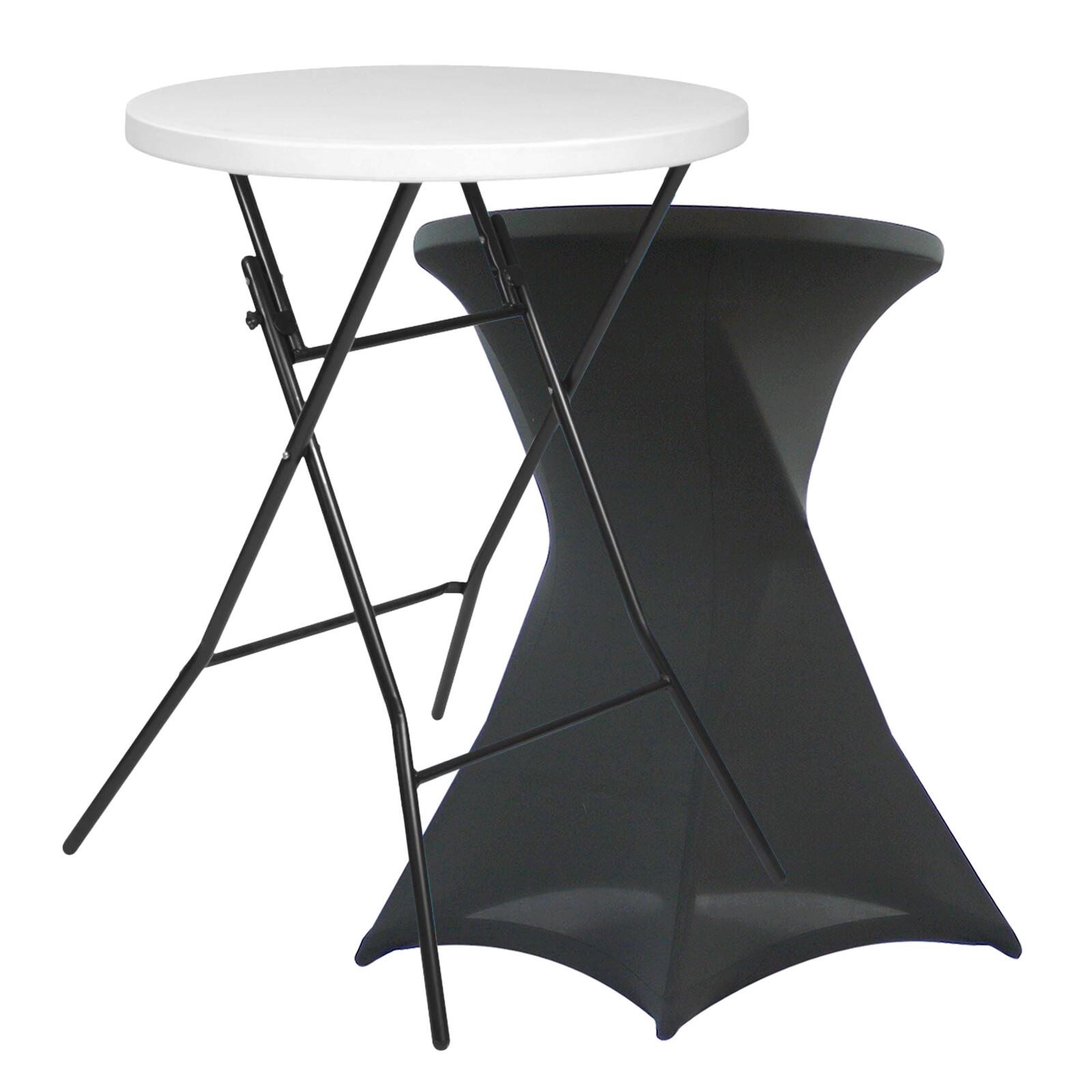 Mange debout pliant et housse de mange debout gris foncé