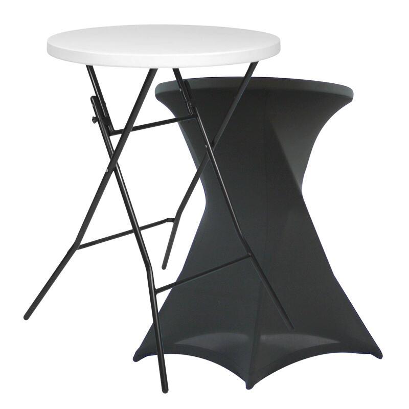 Mange debout pliant et housse de mange debout gris foncé