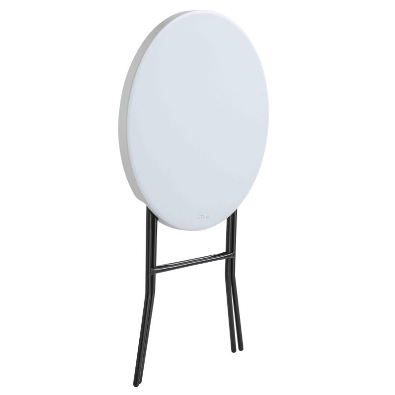 Mange debout pliant blanc 110 x Ø80 cm - Lot de 2