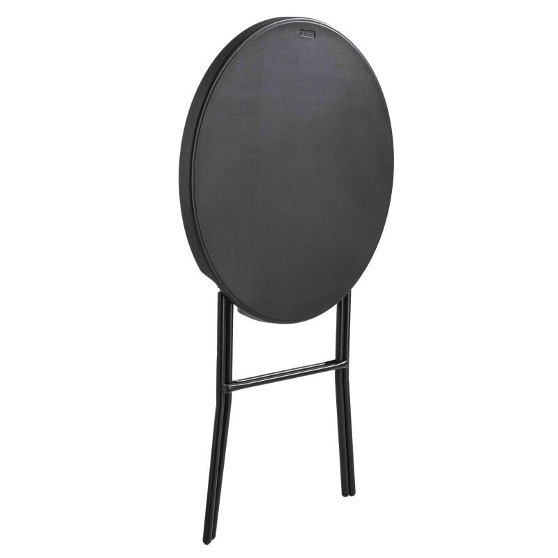 Mange debout pliant noir 110 x Ø80 cm - Lot de 2