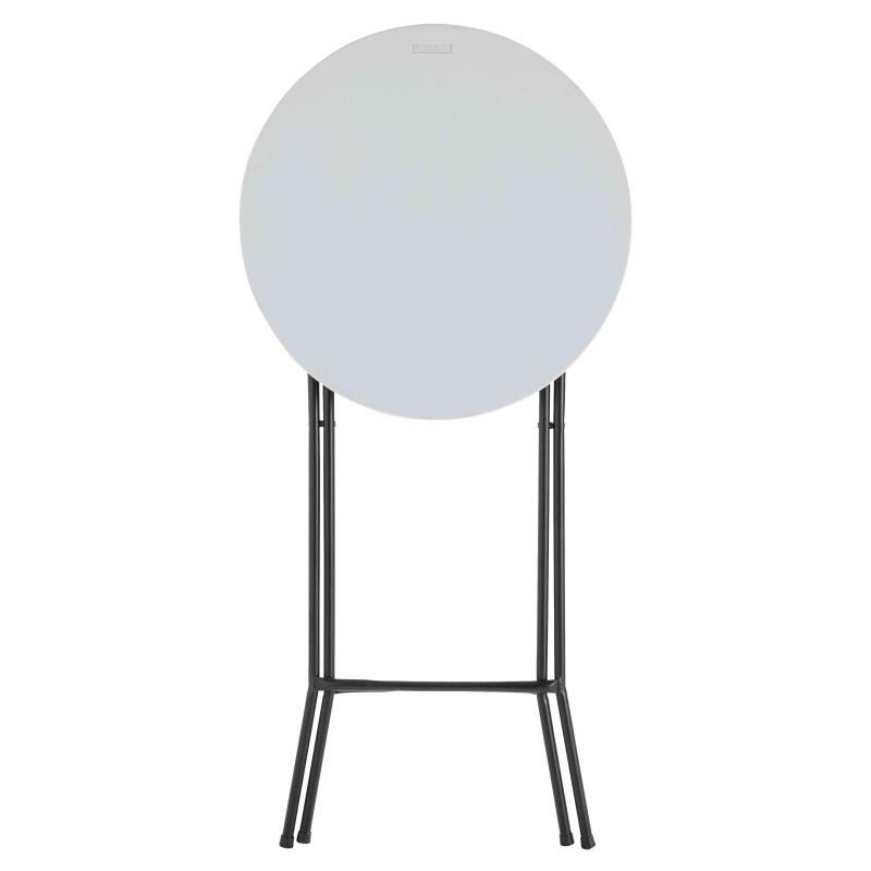 Mange debout pliant blanc 110 x Ø60 cm - Lot de 5