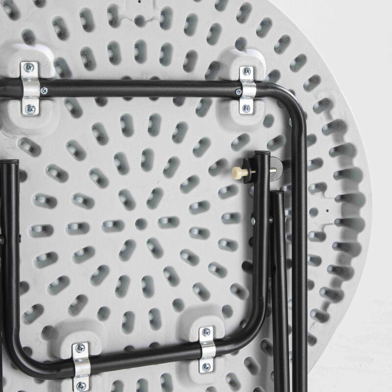 Mange debout pliant blanc 110 x Ø60 cm - Lot de 5