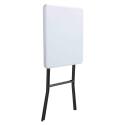 Mange debout pliant blanc carré 110 x 68 cm - Lot de 2