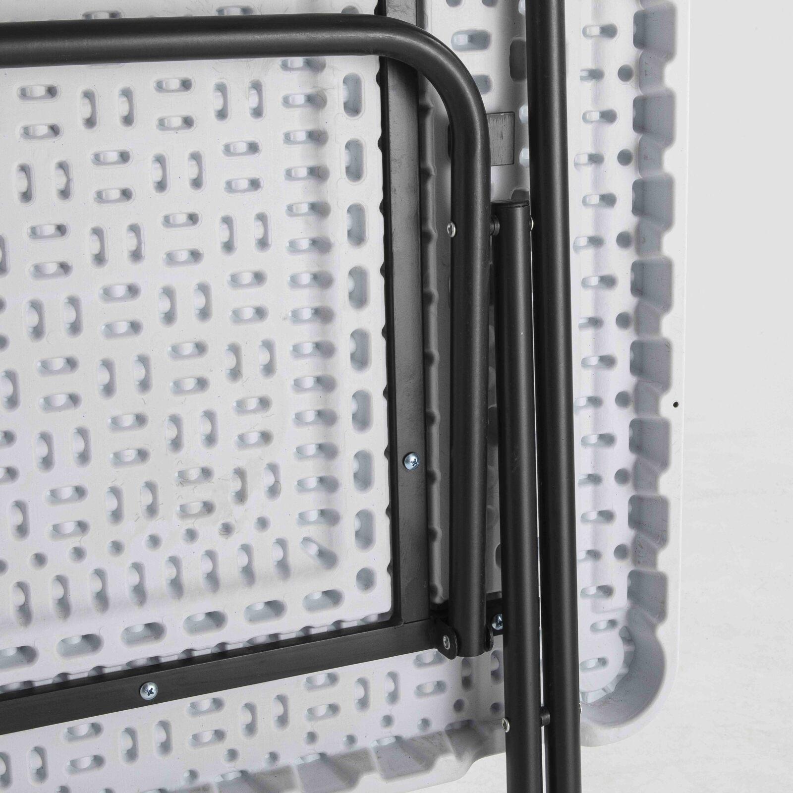 Mange debout pliant blanc carré 110 x 68 cm - Lot de 2