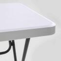 Mange debout pliant blanc carré 110 x 68 cm - Lot de 2