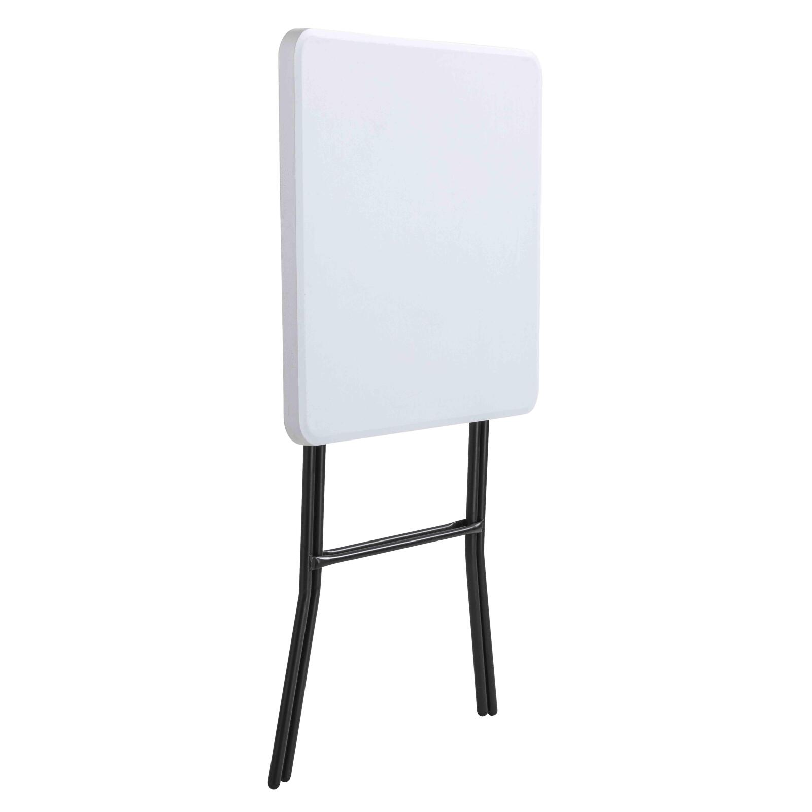 Mange debout pliant blanc carré 110 x 68 cm - Lot de 5