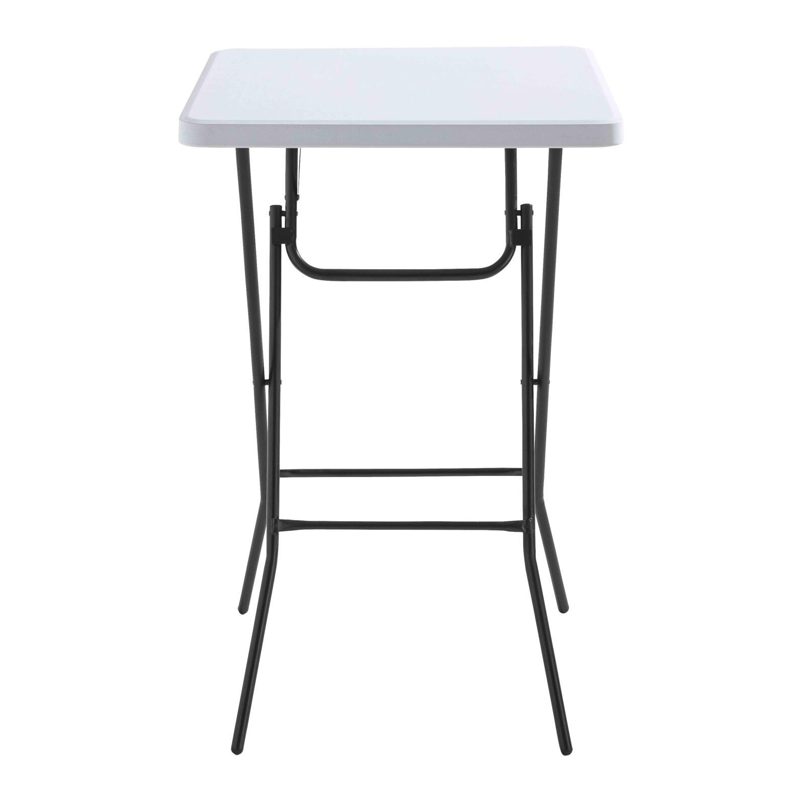 Mange debout pliant blanc carré 110 x 68 cm - Lot de 5