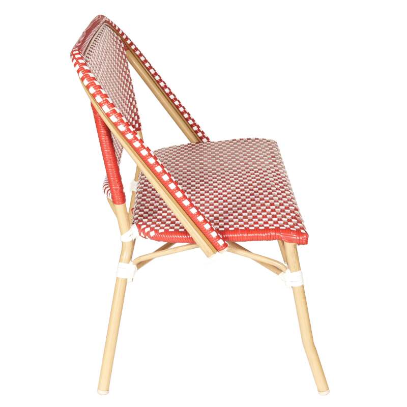 Banc de jardin en alumunium et rotin synthétique 